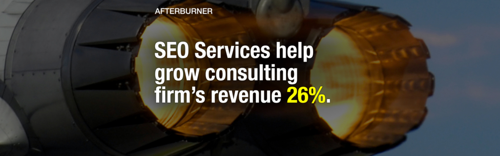SEO Services Grow Consulting Firm Revenue 26 percent