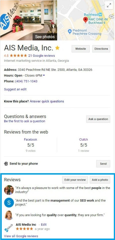 Google My Business google maps seo