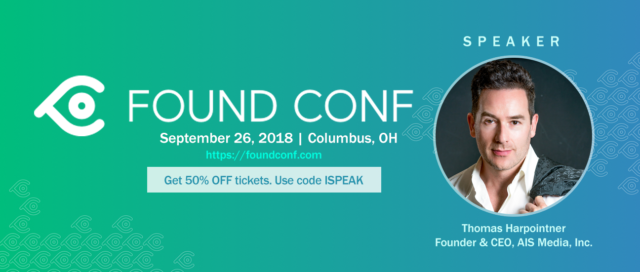 Thomas Harpointner speaks at Found Conference on future of search and content marketing
