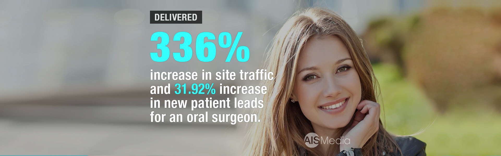 AIS Media delivered 336% increase in site traffic and 31.92% increase in new patient leads for GAOFS 1