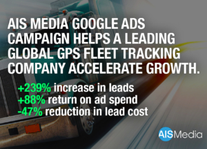 AIS Media Google Ads paid search helps a leading global GPS fleet tracking company accelerate growth