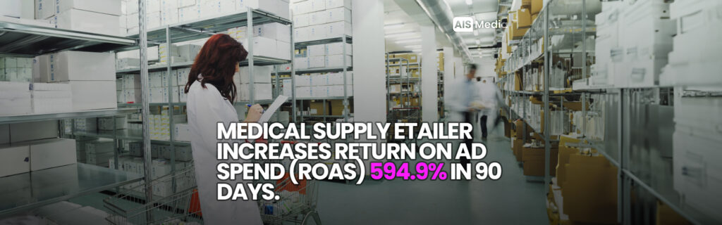 Medical Supplies Etailer Google Ads ROAS Increases 594 Percent with AIS Media SEO Marketing