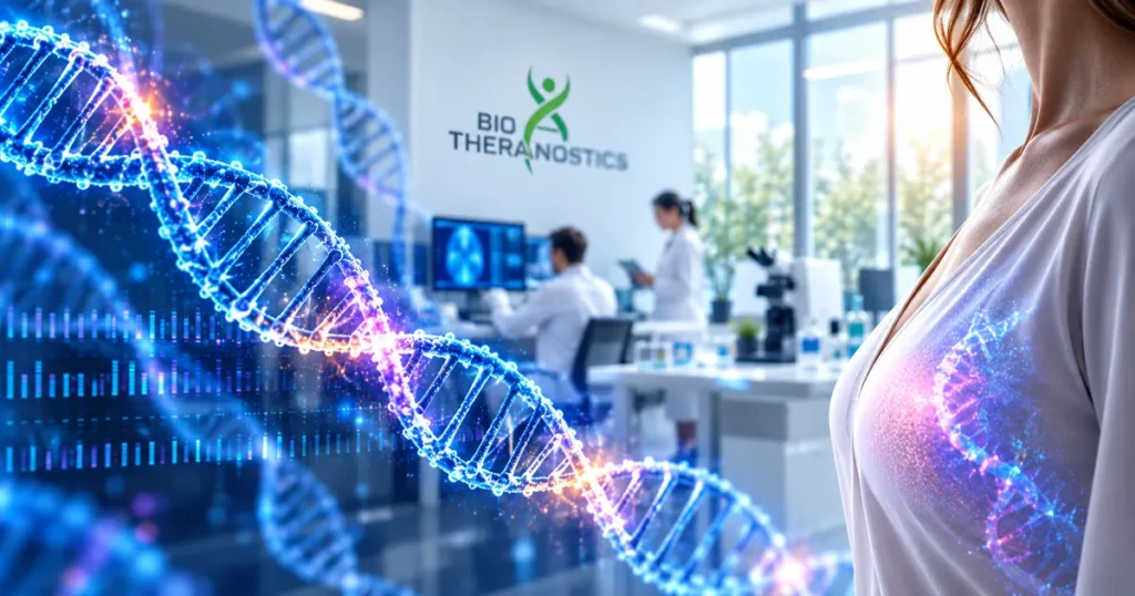 Genomic breast cancer diagnostic lab illustrating AIS Media’s digital marketing work for Biotheranostics.