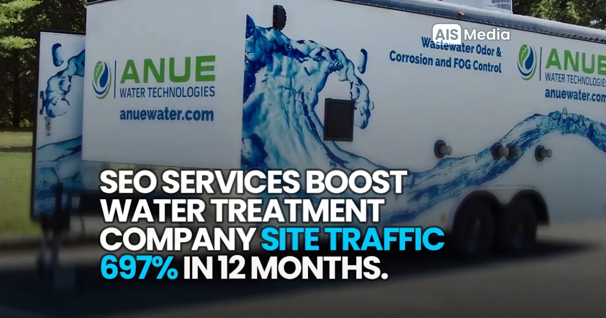 SEO Services by AIS Media Deliver +697% Website Traffic for Water Company